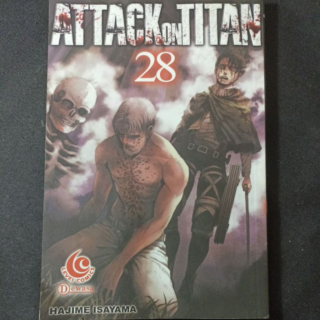 Komik Attack on titan 28 (tidak segel/preloved)