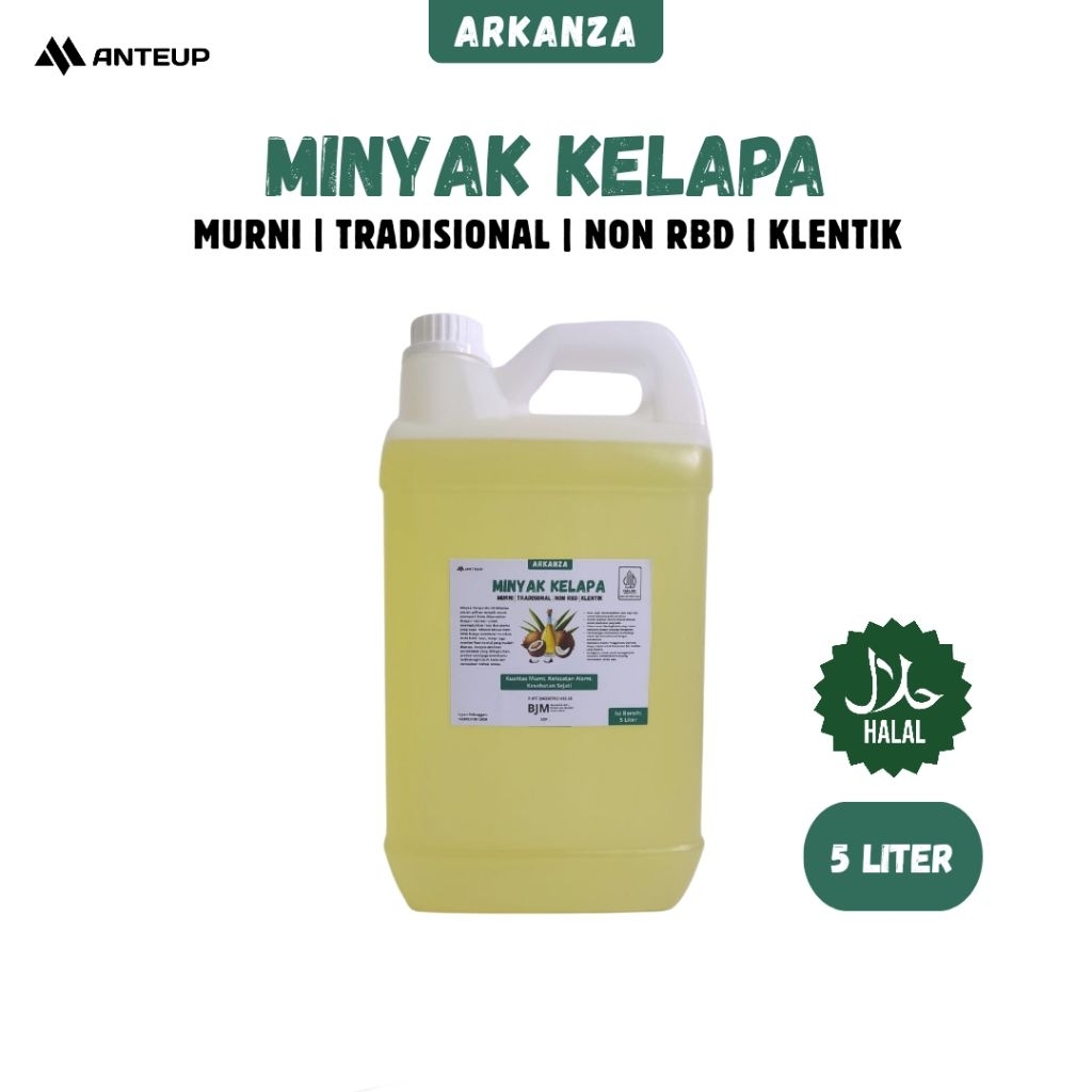 

Minyak Kelapa Murni Non RBD 5 Liter - Minyak Kelapa Kletik Klentik keletik