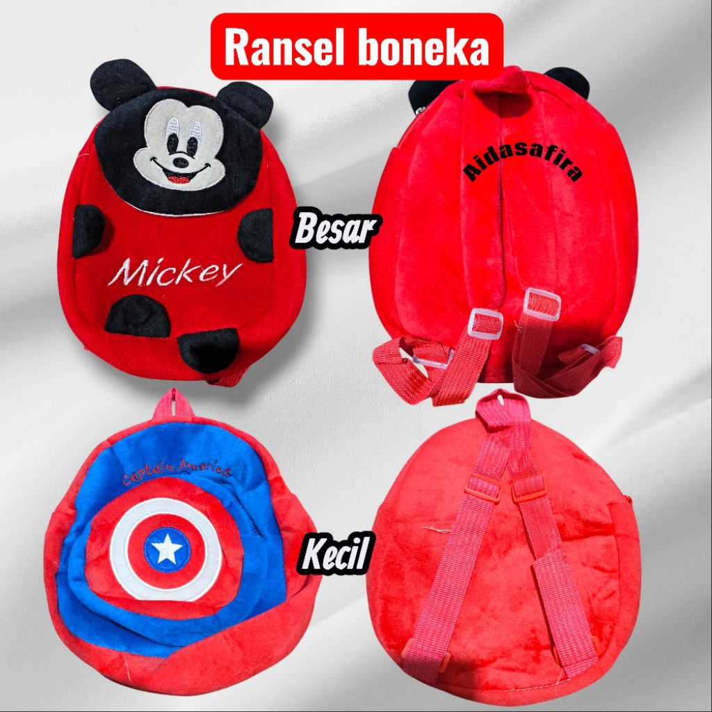 RANSEL BONEKA BALITA LEMBUT/TAS BONEKA