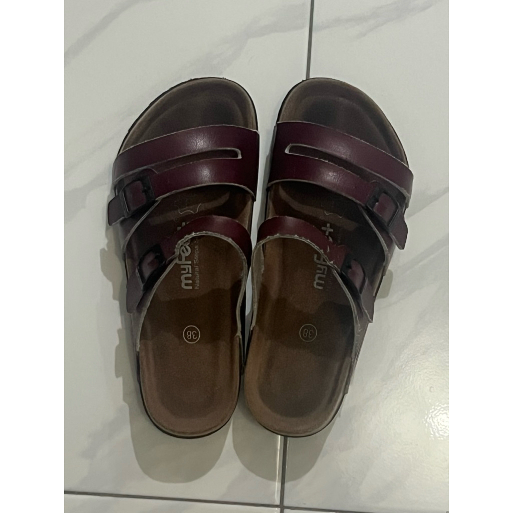 MyFeet Sandal Kesehatan Warna Coklat Size 38 Original Preloved