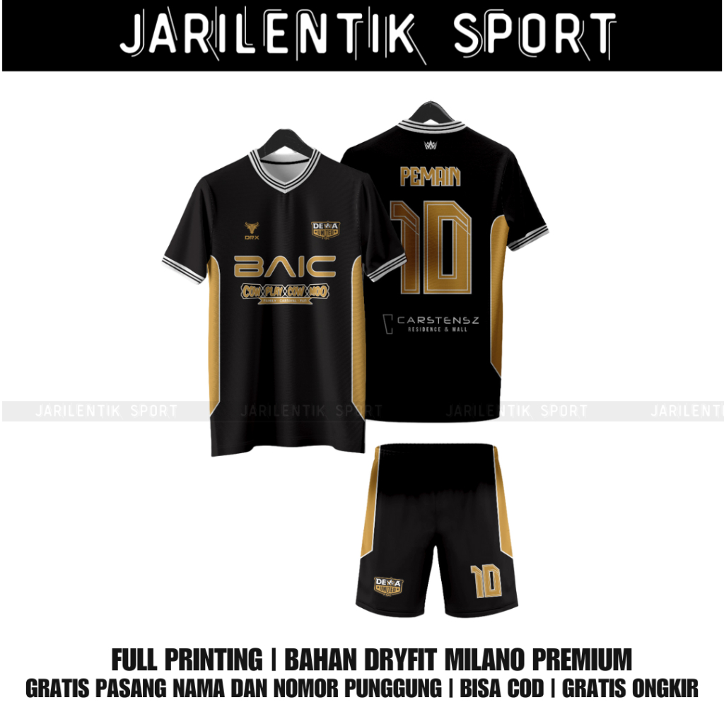 Jersey Dewa United Home New 2025/2026 Gratis Pasang Nama dan Nomor Punggung