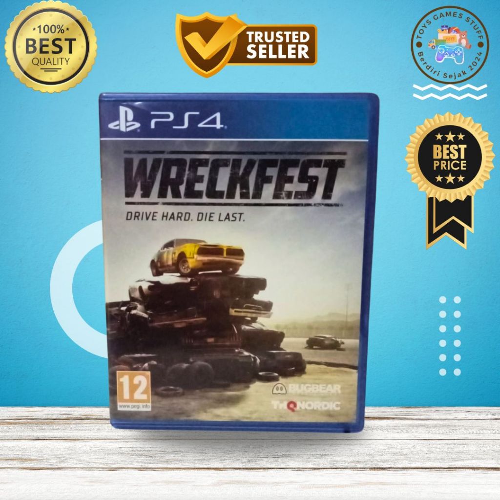 Game Wreckfest Playstation 4 Original Second Best Quality Product