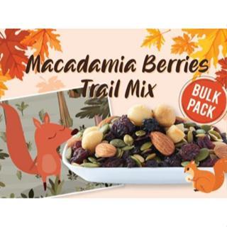 

1kg Macadamia Berries Trail Mix (Almond,macadamia,pumpkin seed,melon seed,blueberry,blackcurrant,cranberry)