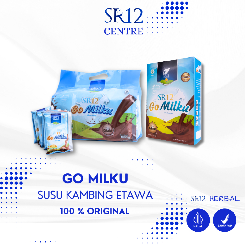 

Go Milku SR12 Rasa Coklat Susu Kambing Etawa Premium Meningkatkan Imun kesehatan Anak dan Dewasa