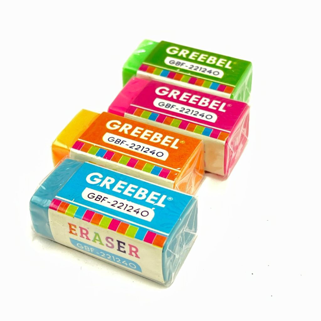 

PENGHAPUS KARET GREEBEL WARNA GBF-221240 ISI 40PCS