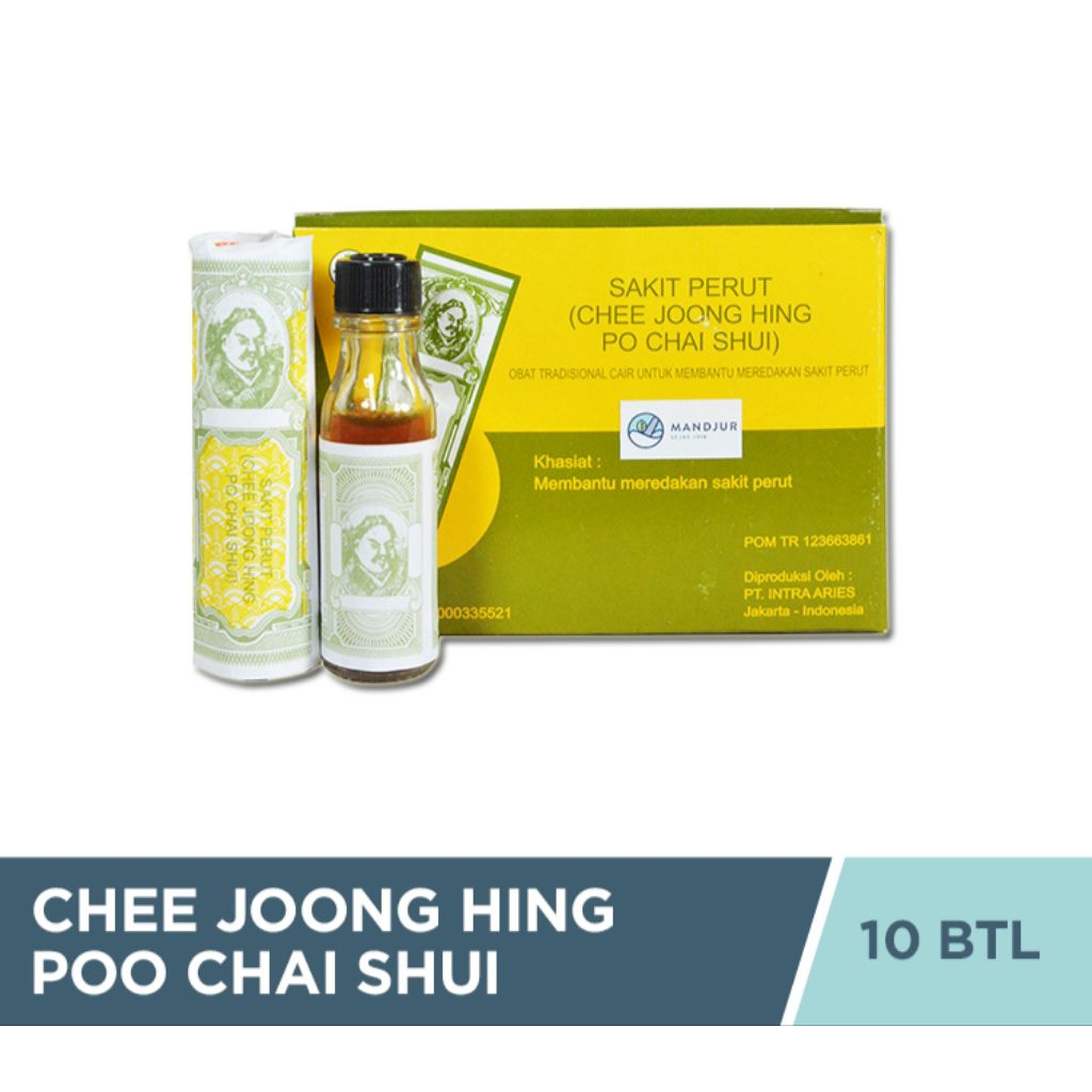 

PO CHAI SHUI / CHEE JOONG HING 1 BOX ISI 10 BTL