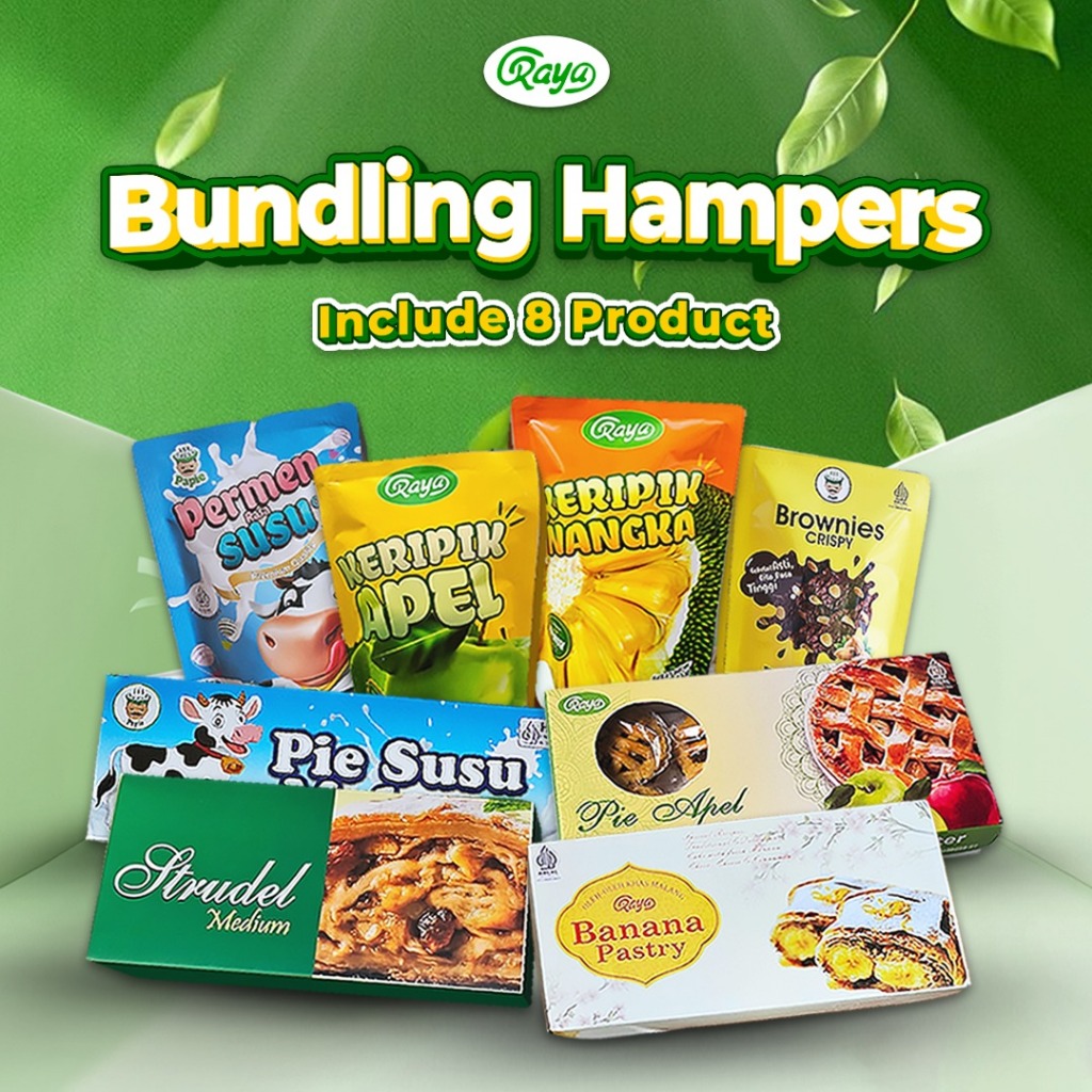 

Paket Hampers Pie Apel isi 8 pcs (Strudel Apple Banana Pie Keranjang Pie Susu Keripik Nangka Apel)