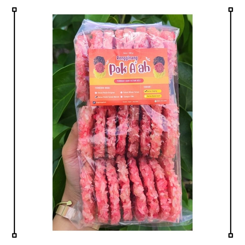 

Rengginang Mentah (JUMBO KETAN TERASI MERAH isi 26-30 keping) Pok A'ah DEPOK Ketan Putih Asli Tanpa Dijemur Lagi Murah Makanan Cemilan Food Siap Goreng Enak Krispi COD Tanpa Pewarna