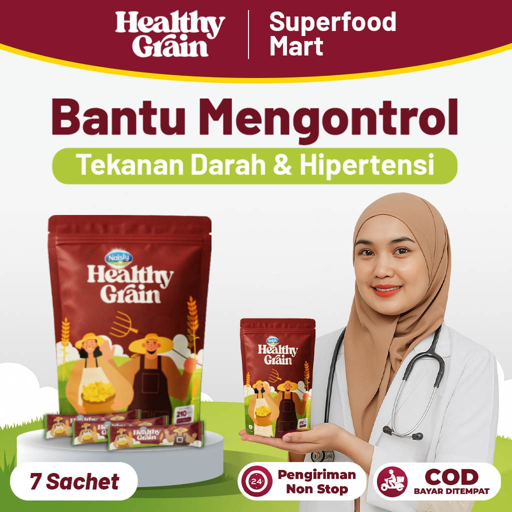 

HealthyGrain - Multigrain Kaya Serat Menstabilkan Tekanan Darah & Menurunkan Hipertensi 1 Pouch