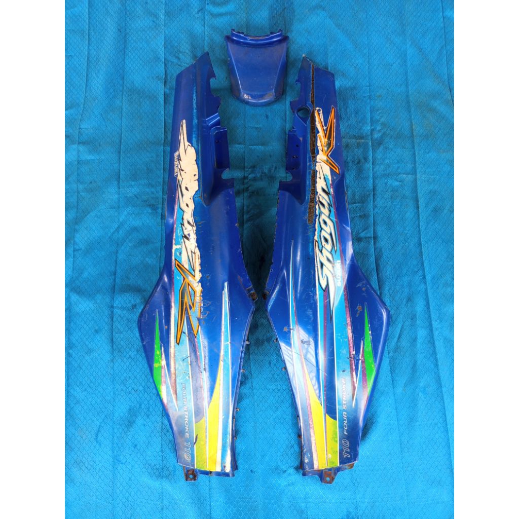 bodi belakang Suzuki Shogun 110 R original / cover bodi belakang Shogun 110 old Original copotan