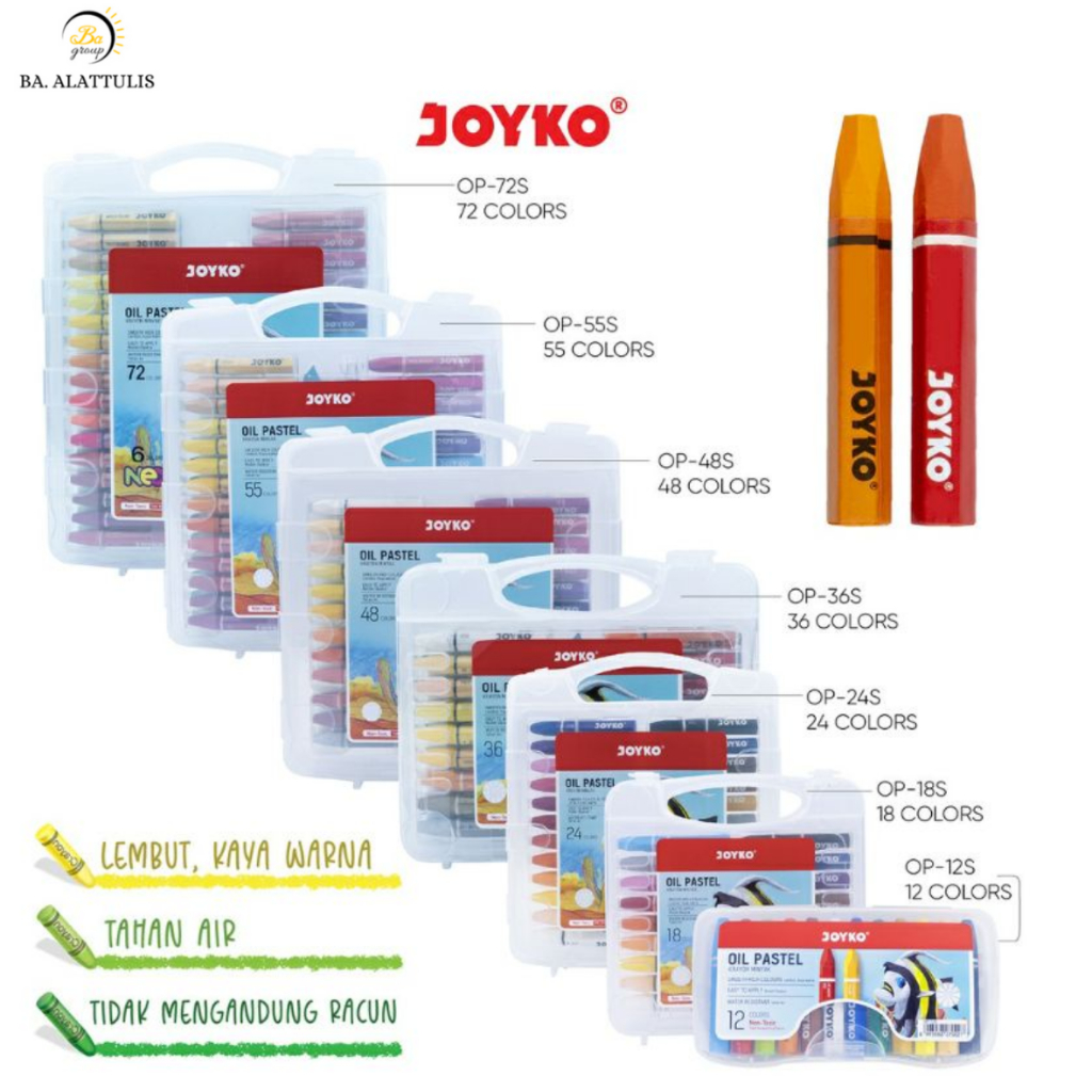 

CRAYON/KRAYON JOYKO OIL PASTEL 12W/24W/36W/48W/55W