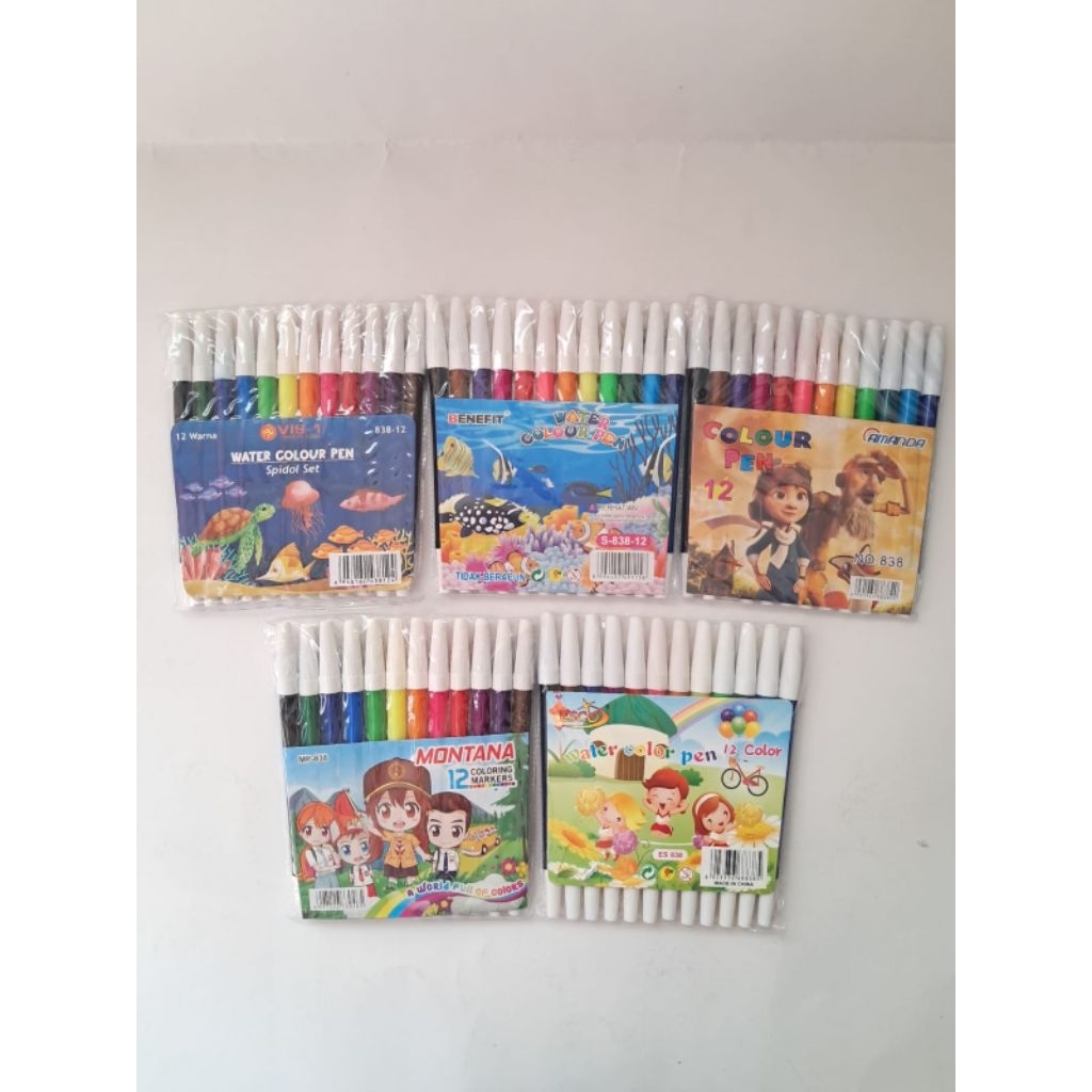 

spidol 12 warna ekonomis