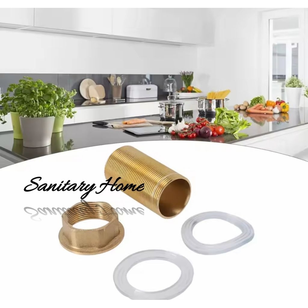 ring drat wastafel mixer panas dingin 1inch ring pengunci drat kran Bawah wastafel drat pengunci pen