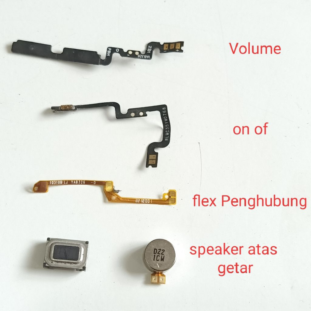 Sparepart Copotan Realme C35 Second Original  Speaker telfon  getar  flex penghubung  flex on of  Fl