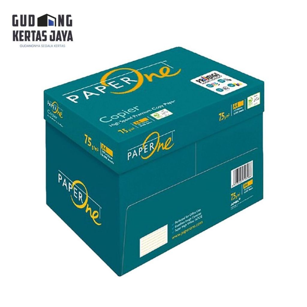 

PaperOne Kertas A4 75gr Copier 1 Box (2500 lembar) Kertas HVS