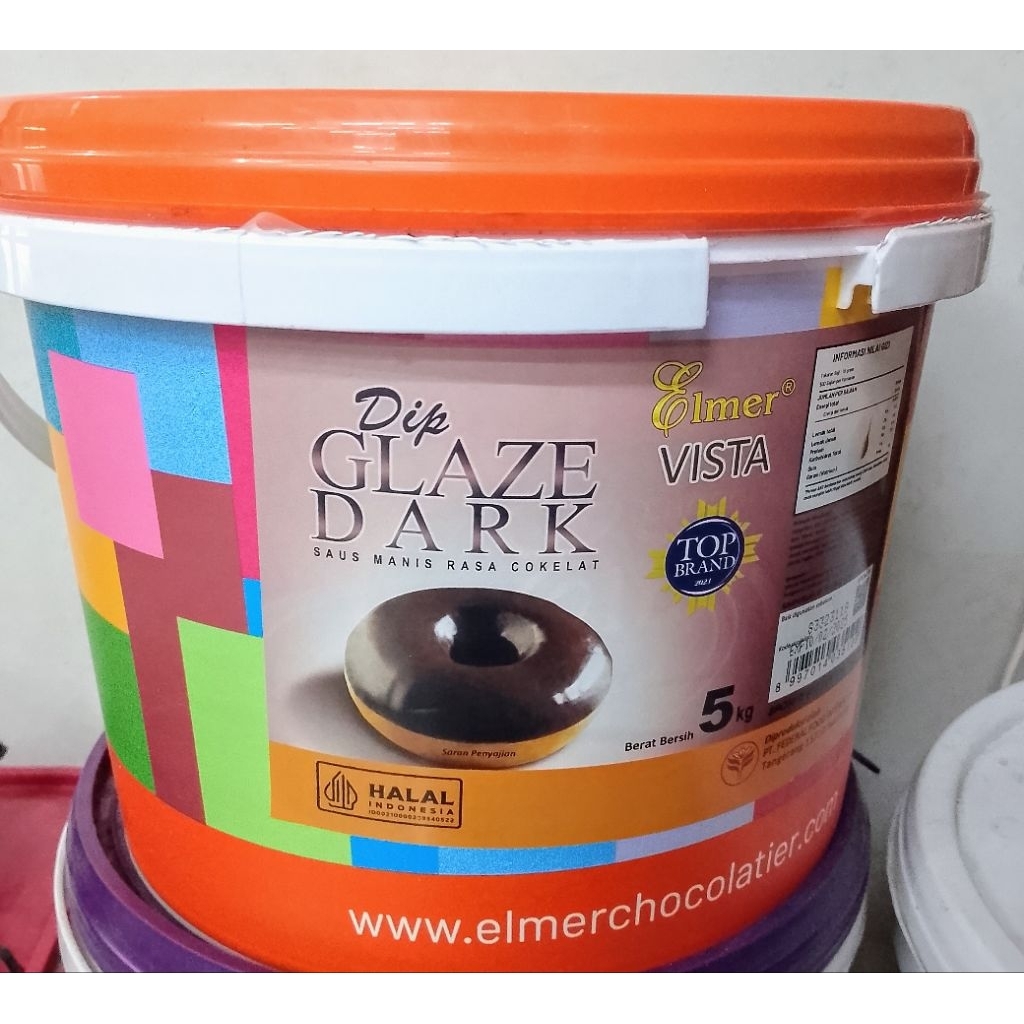 ELMER GLAZE DARK REPACK 250GRAM / GLAZE ELMER COKLAT REPACK 250GRAM