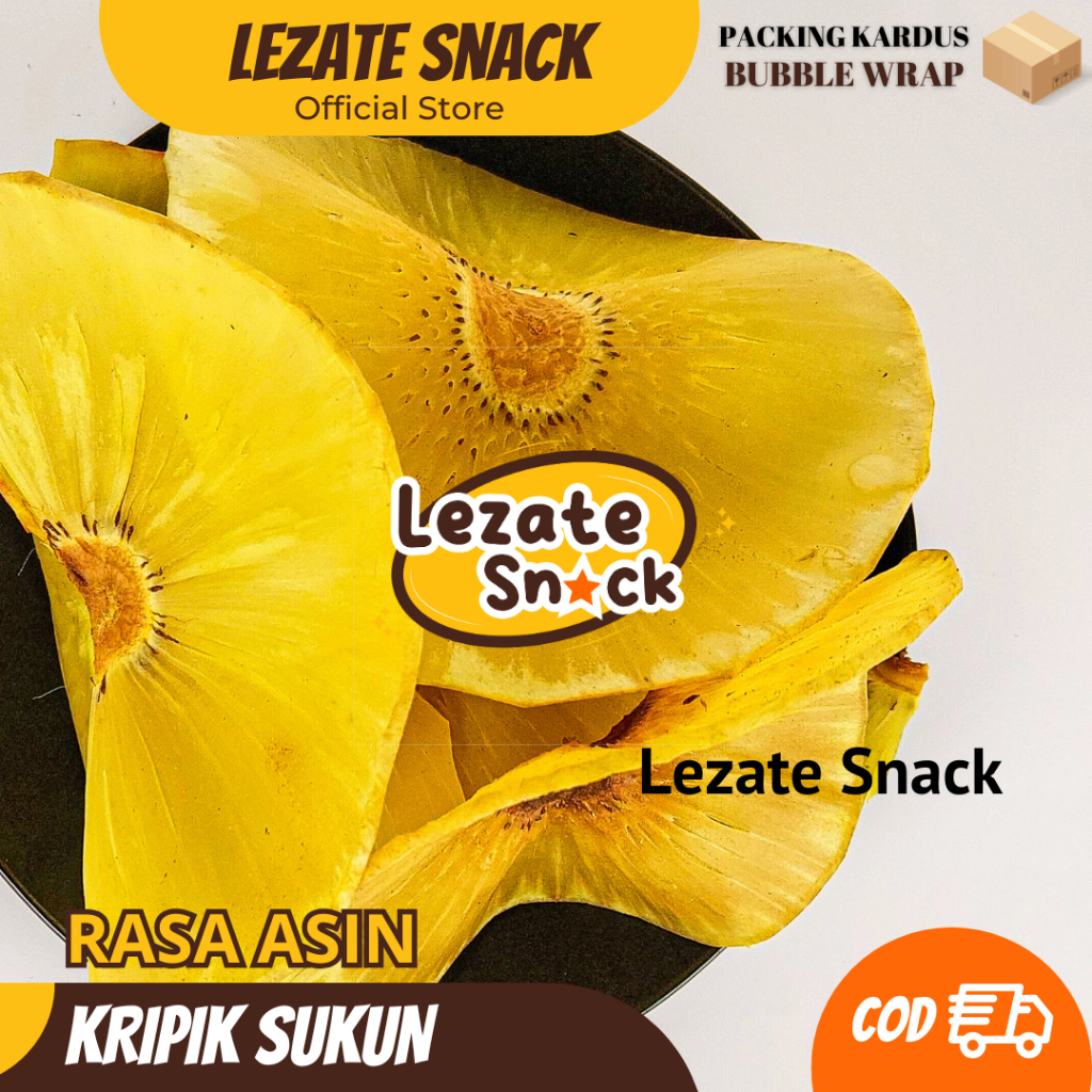 Kripik Sukun Bulat Super 200GR Kiloan Empuk Renyah Enak / Keripik Sukun Bulat Mentega Goreng Tidak K