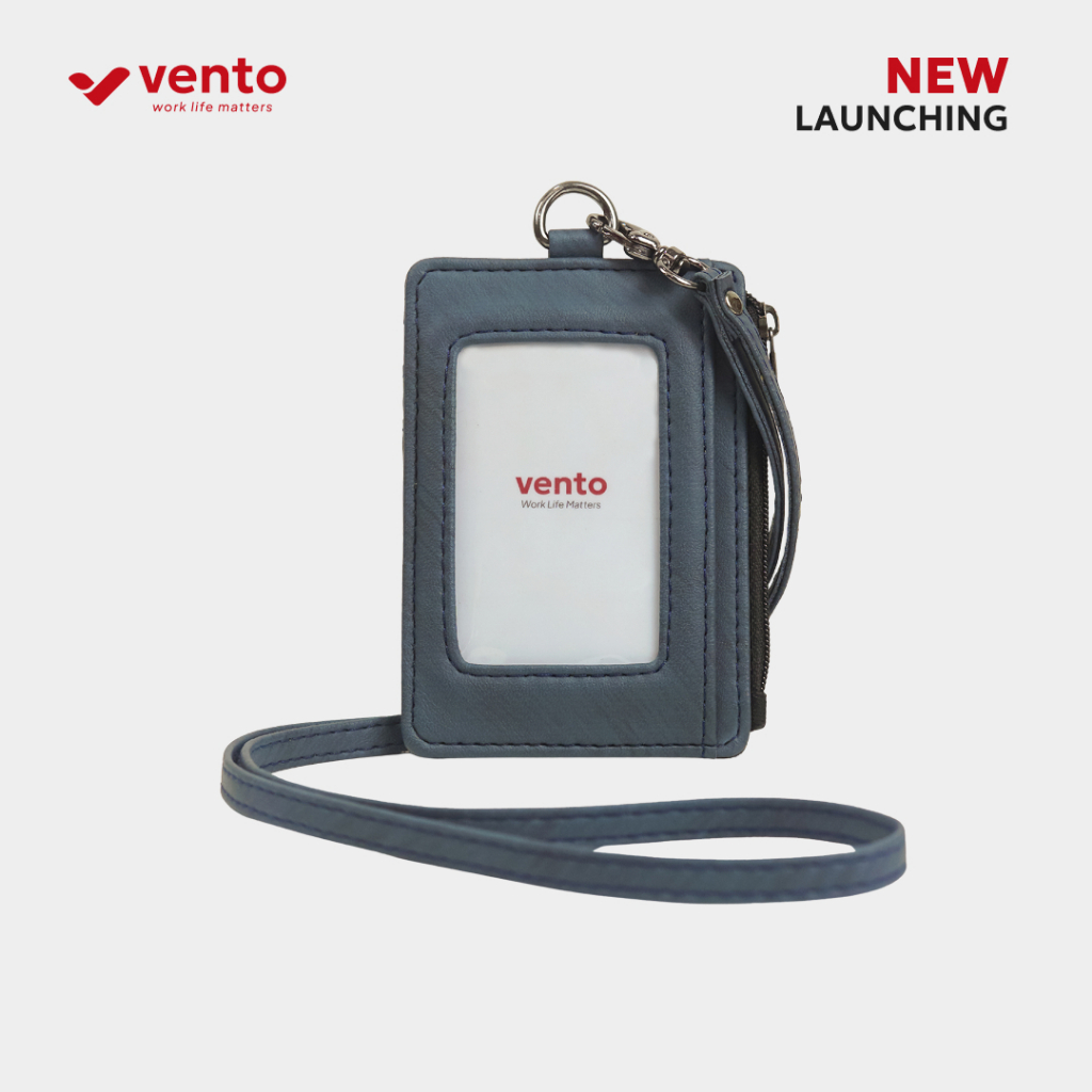

Vento Molniya Navy - ID Card Holder Lanyard Tempat Kartu Nama & Gantungan Kerja Kantoran