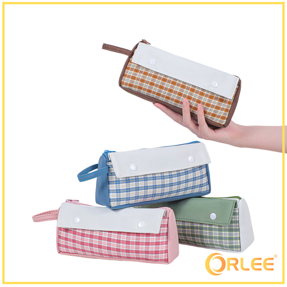 

ORLEE_ID Tas Serbaguna Tempat Pensil Pen/Pouch Make Up Kotak Pensil Stationery Y3507