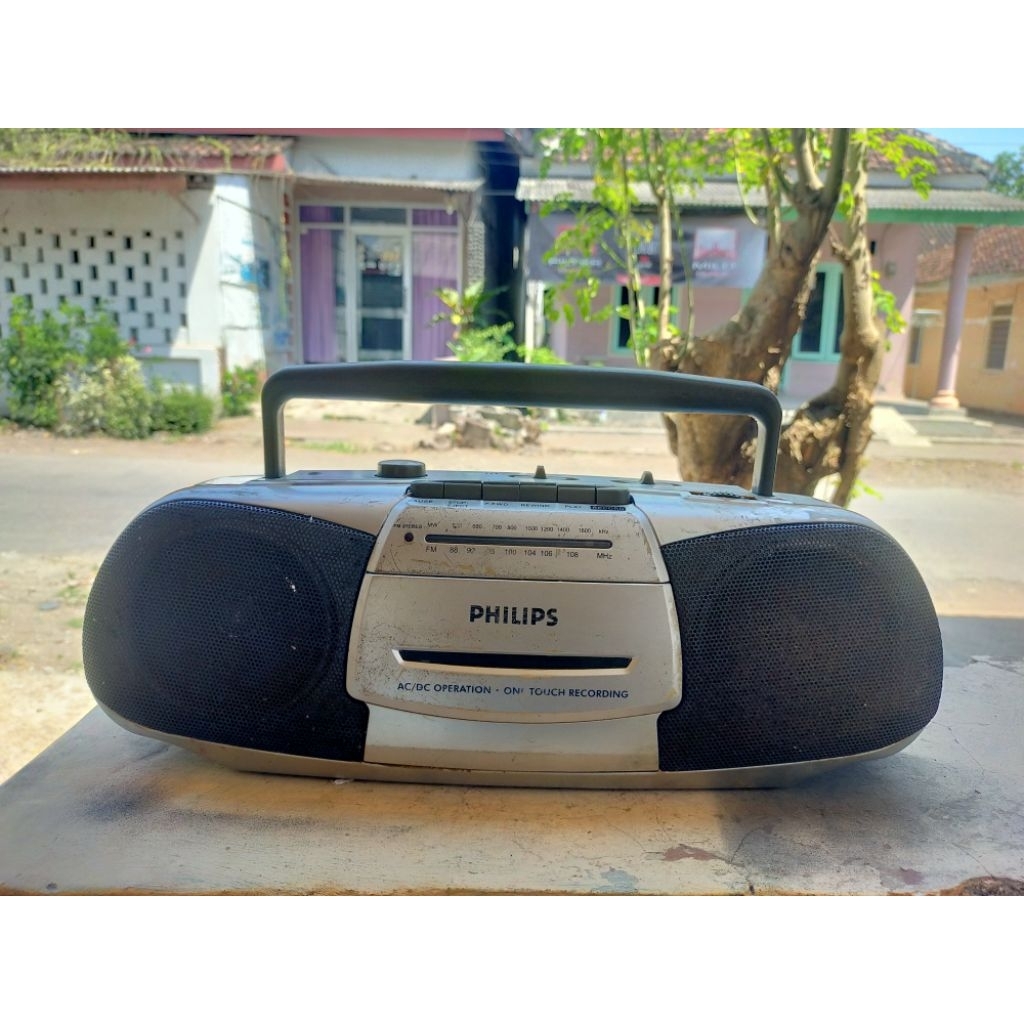 Radio Philips Tape Recorder Made In Holland Antik Jadul Vintage