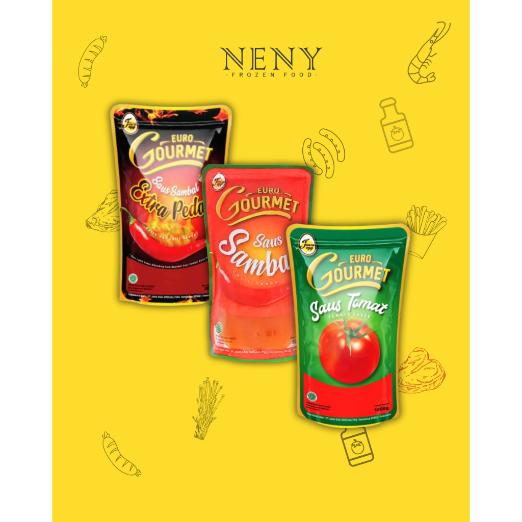 

EURO GOURMET SAUS SAMBAL & SAUS TOMAT 1000gram