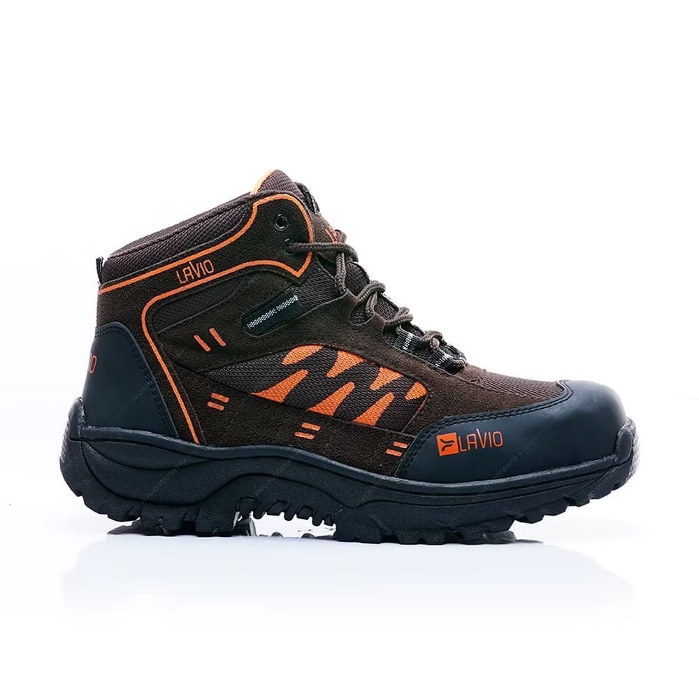 AXEL Coklat - Lavio Sepatu Pria Safety Boots Premium Quality