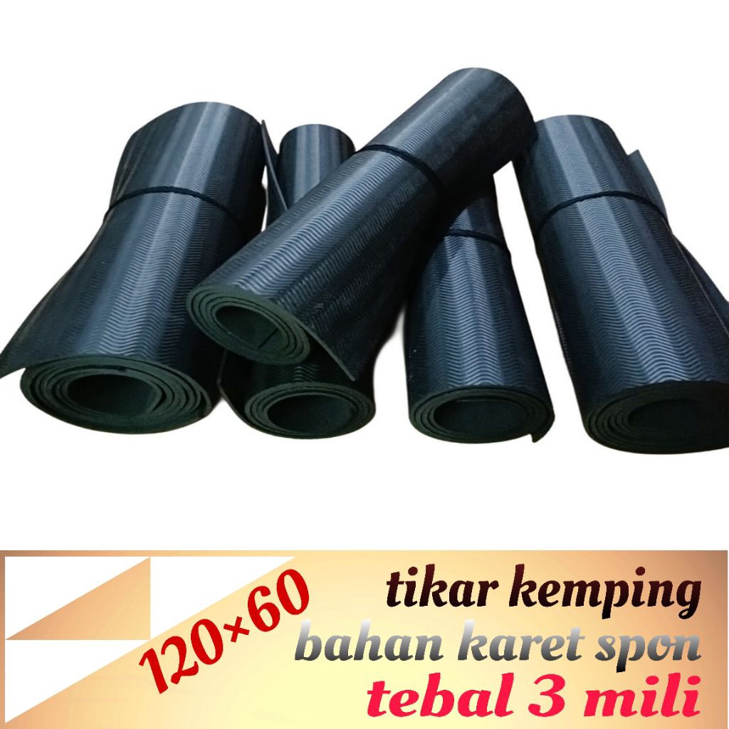matras/tikar kemping karet spon eva motif 120×60 cm