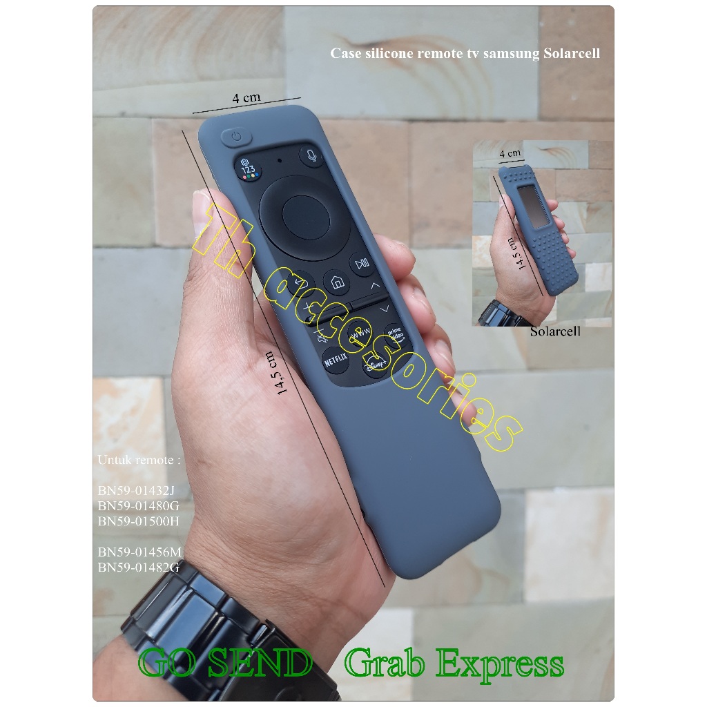 Case silicone pelindung remote tv samsung solarcell CU8000 DU8000 U8500F New
