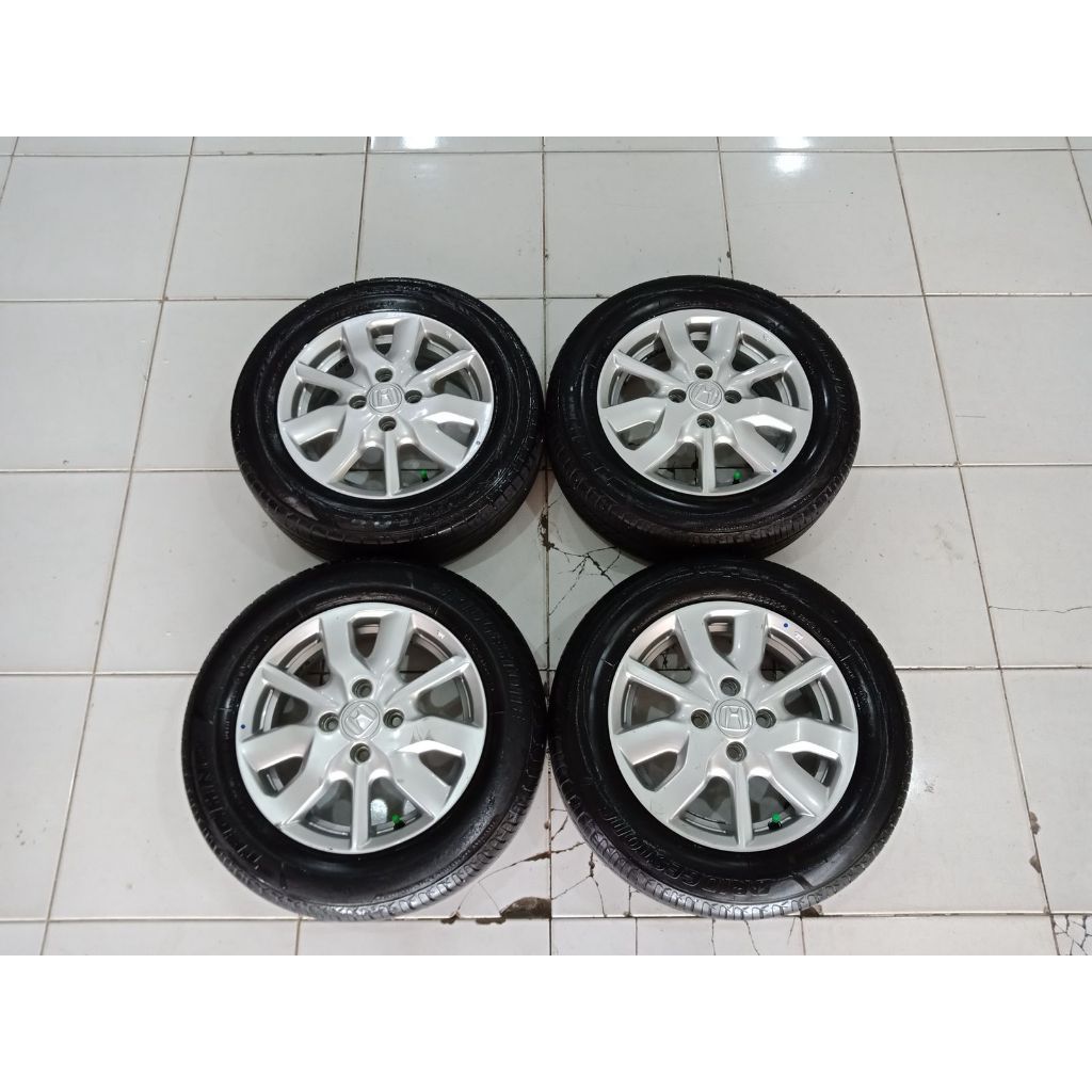 Velg Bekas Murah Honda Brio Tipe Satya Ring 14 Ban bonus Bisa Untuk Mobil Sigra Calya Karimun