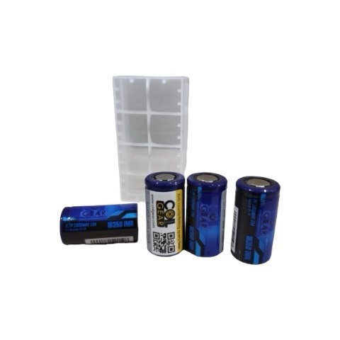 Baterai 18350 Blue Coil Gear 1000mAh 15A