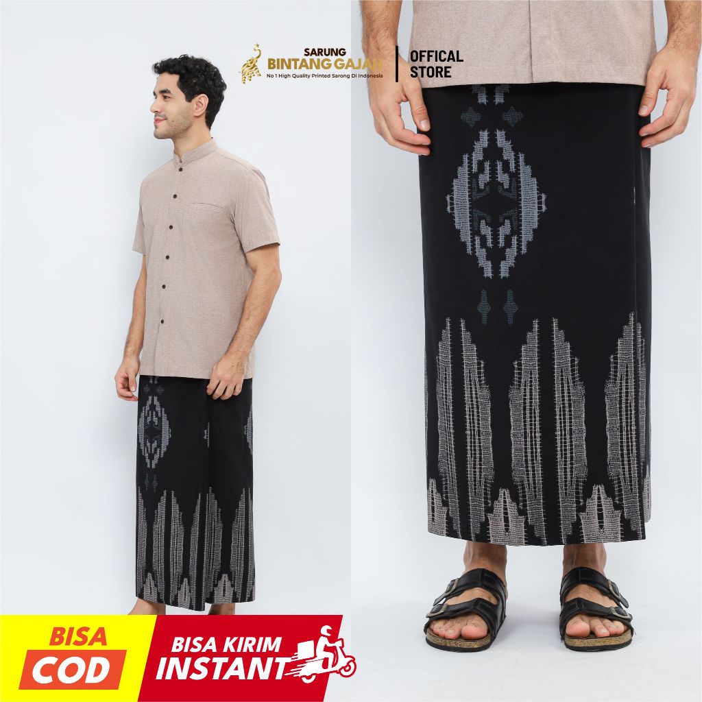 Sarung Bintang Gajah Onta Legenda WS 7241 AKRAM Motif Ornamen Modern