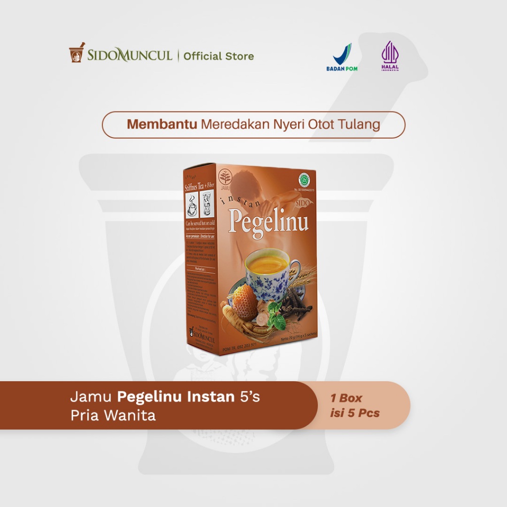 

Jamu Pegal Linu Instan 5's Pria Wanita - Nyeri Otot Tulang