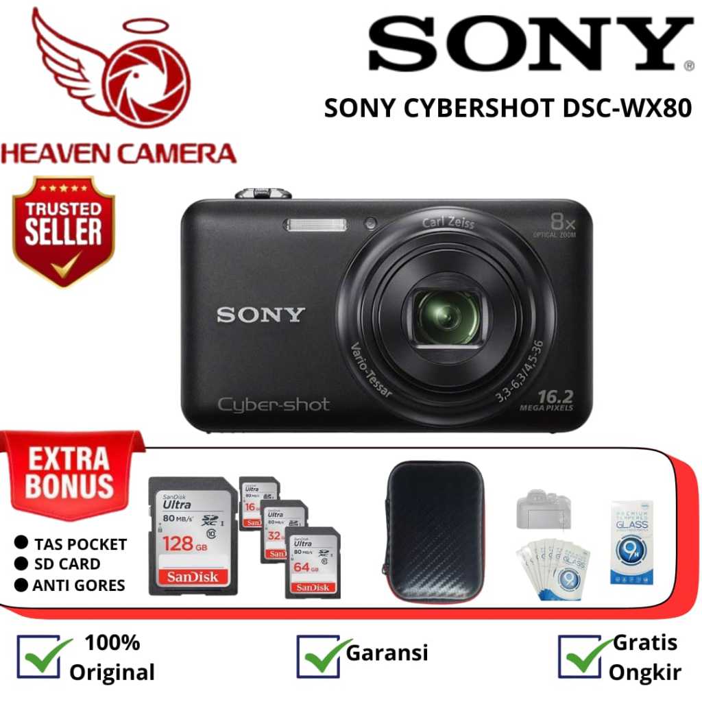 SONY CYBERSHOT DSC-WX80 / CAMERA DIGITAL SONY DSC-WX80 / SONY WX80 WIFI