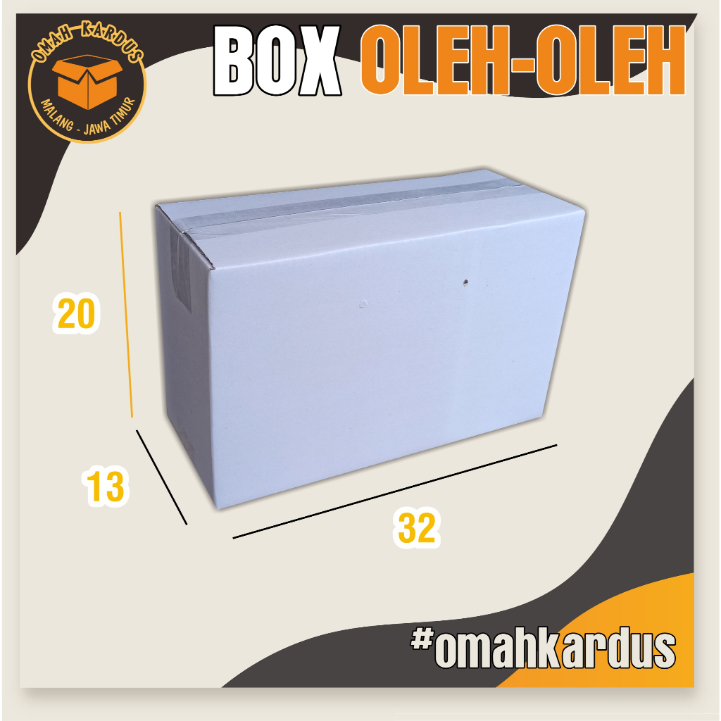 

kardus Oleh Oleh 32x13x20 cm box kripik tempe isi10/duspolos/duspaking/duskarton