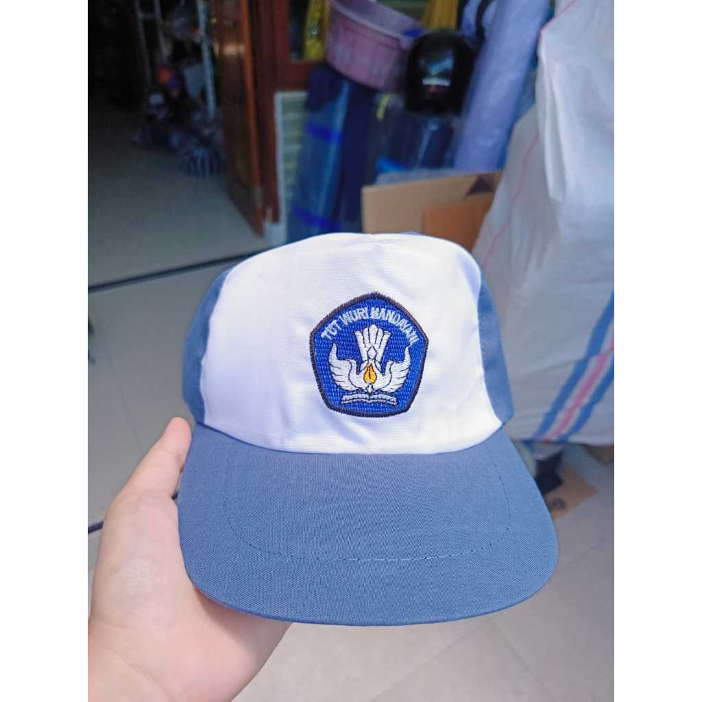 Topi SMA bordir tutwurihandayani bahan drill