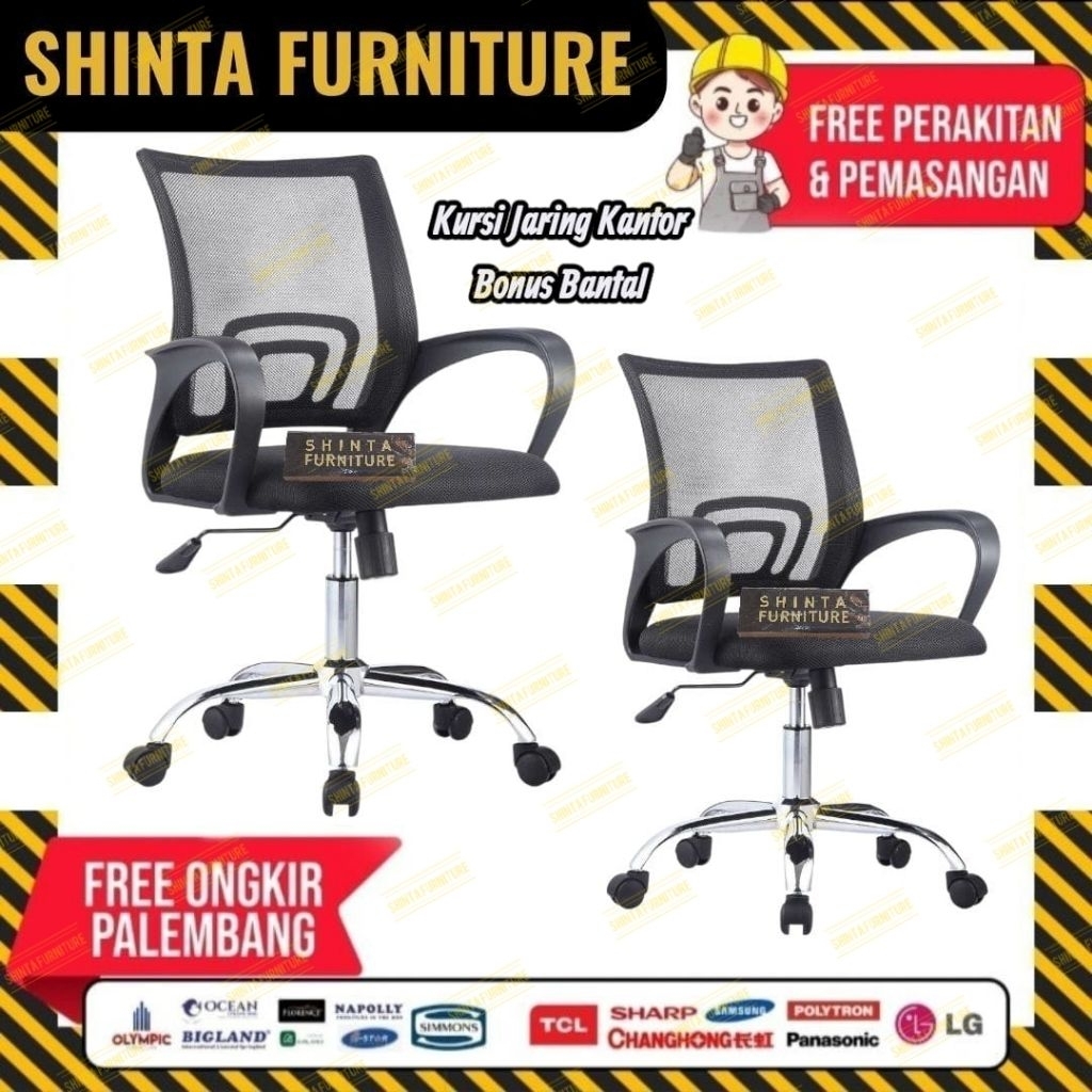 kursi kantor murah | kursi kantor jaring| kursi kerja free bantal
