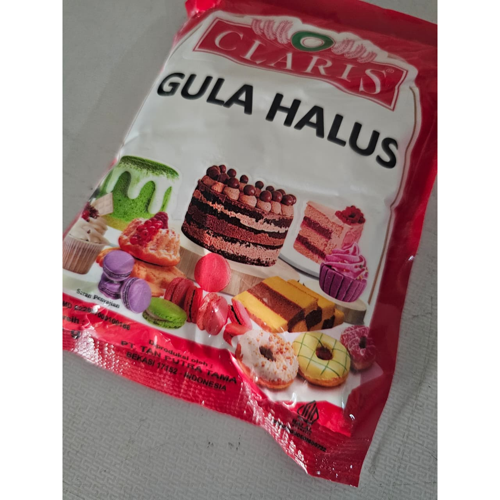 

Claris Gula Halus 250gr | Gula Tebu Asli, Halus, Bersih & Praktis untuk Kue & Minuman
