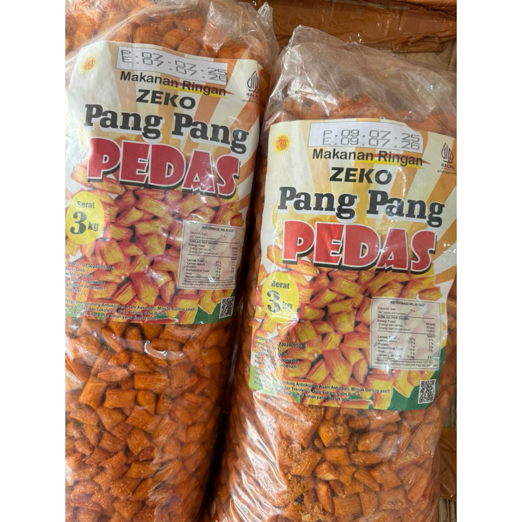 

Cemilan 500gram Pang-Pang Zeko Pedas