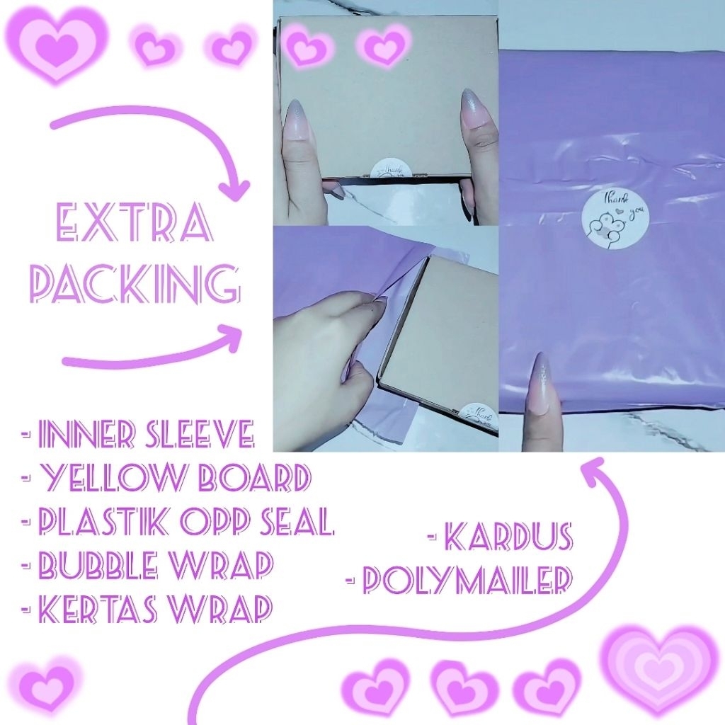 

Extra Packing Photo Card dan Cup