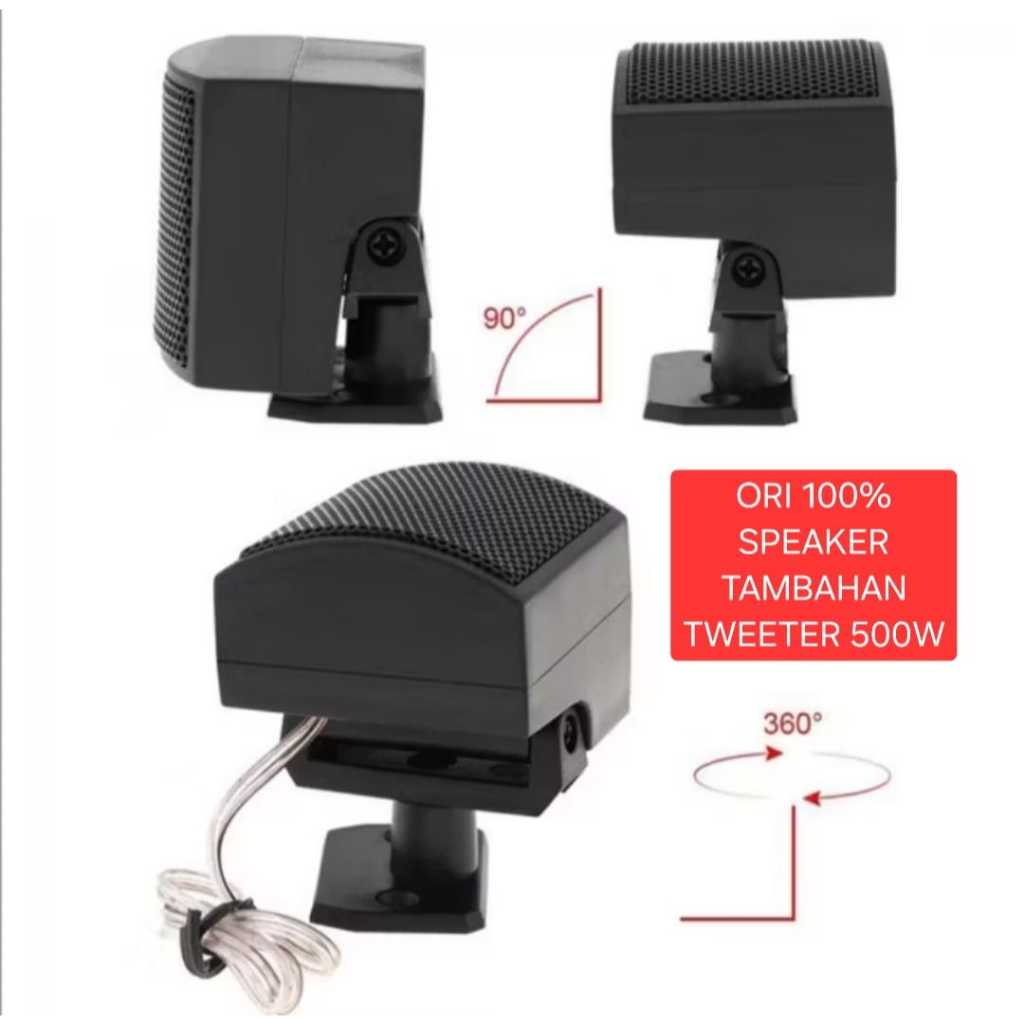B04 SEPASANG TWEET  TREBLE VOKAL PIEZO SPEAKER MOBIL 500W UNIVERSAL TWEETER EFISIENSI TINGGI SPEAKER