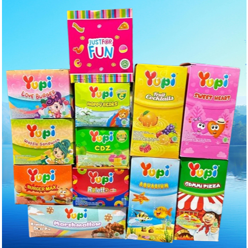 

Yupi Gummy Candies Box 12 Pcs Permen Kenyal Aneka Rasa (All Varian)