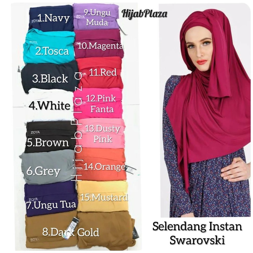 ZOYA SELENDANG INSTAN ZOYA-SWAROVSKI
