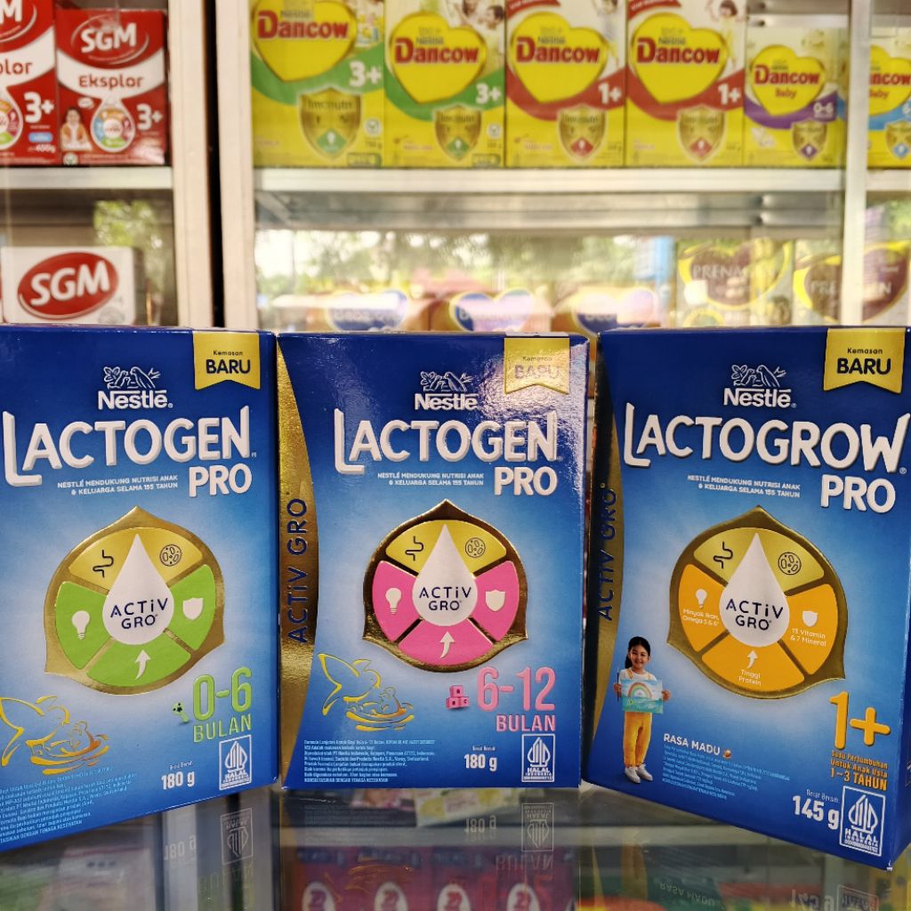 

Lactogen & Lactogrow 180 Gram usia 0-6 Bulan 6-12 Bulan | 145 gram 1+ Madu