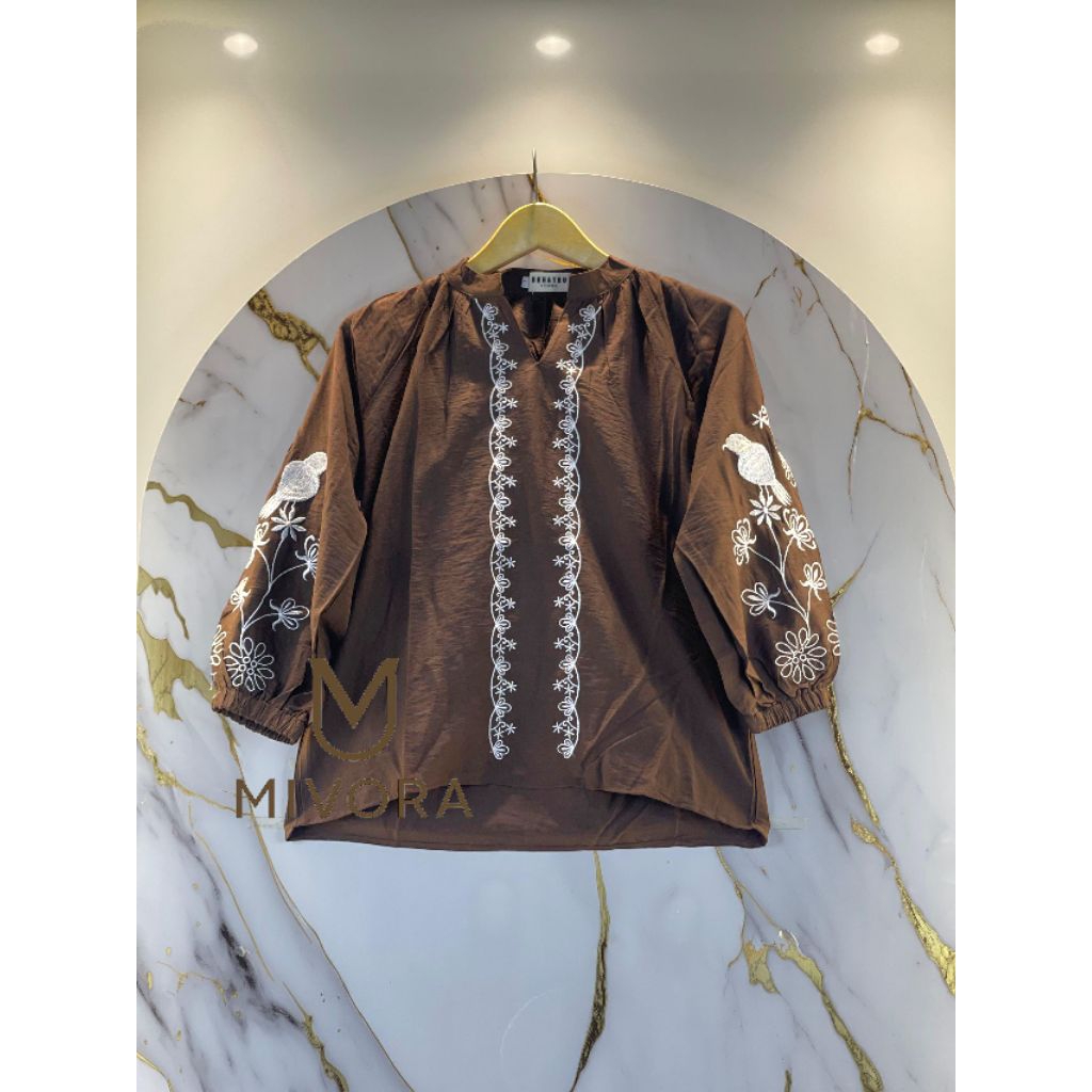 Mivora - Atasan Blouse Bordir LILY
