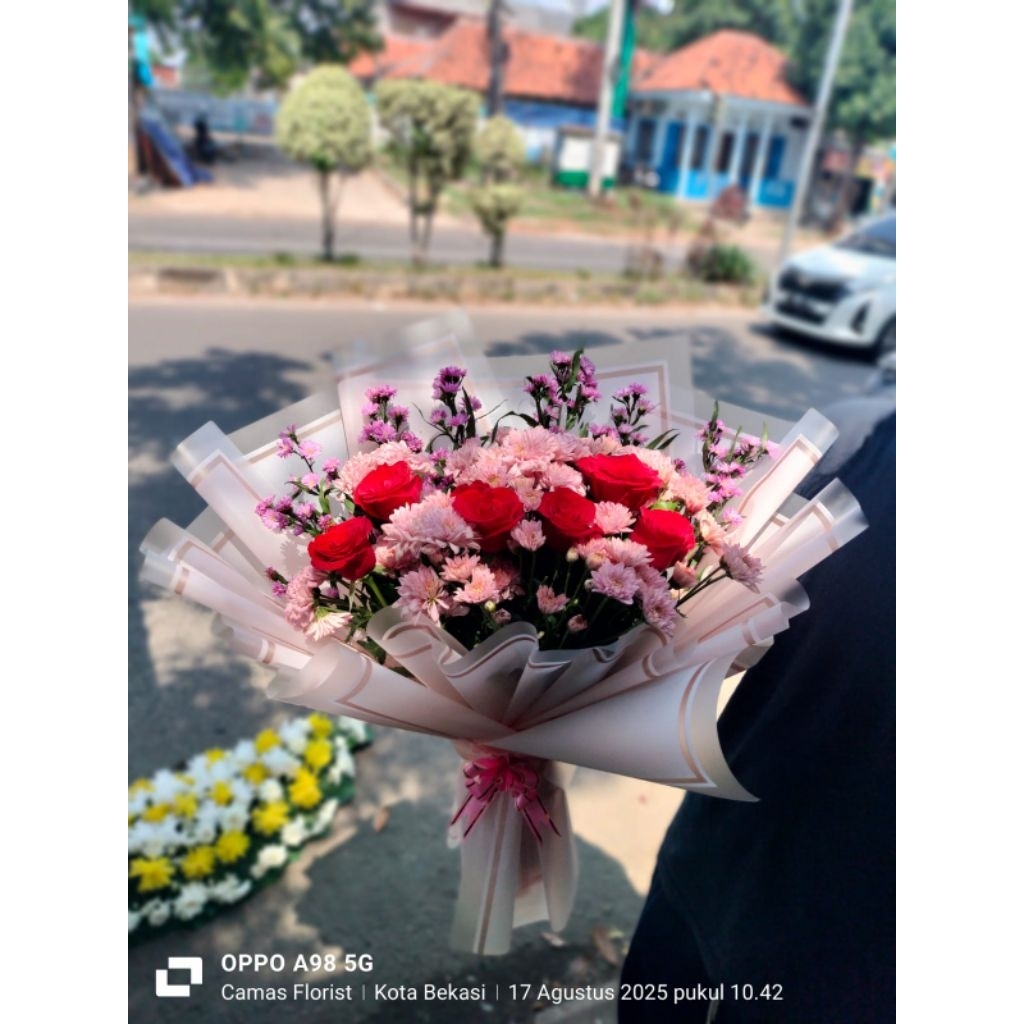 Buket bunga asli/hand buket segar
