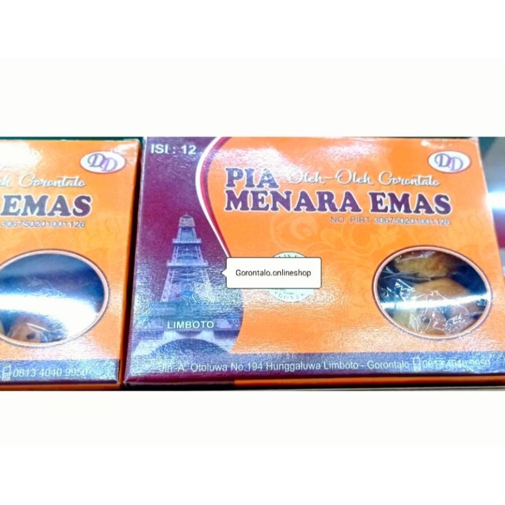 

Oleh-oleh Gorontalo = Pia Menara Emas