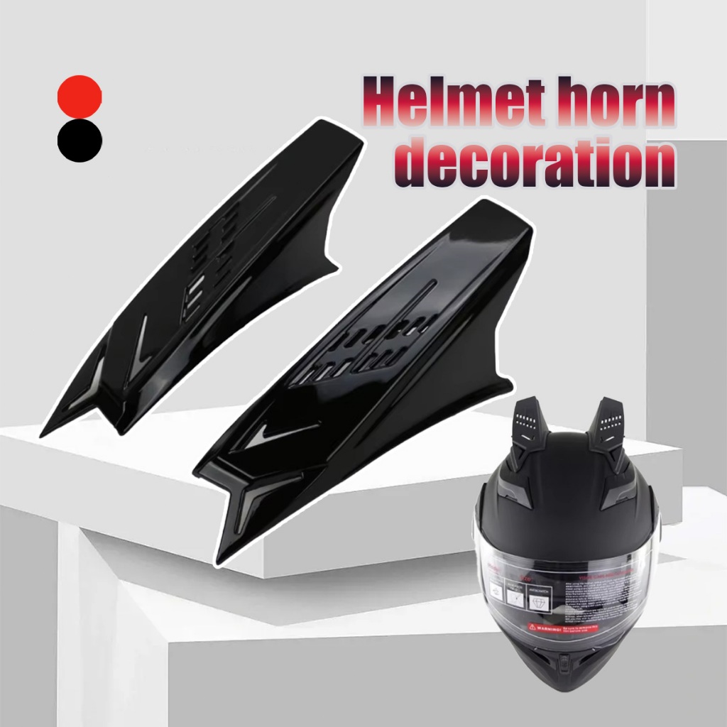 1 Pasang Tanduk Helm Motor Bergaya Tanduk Cyberpunk Klakson Horn Mofikasi