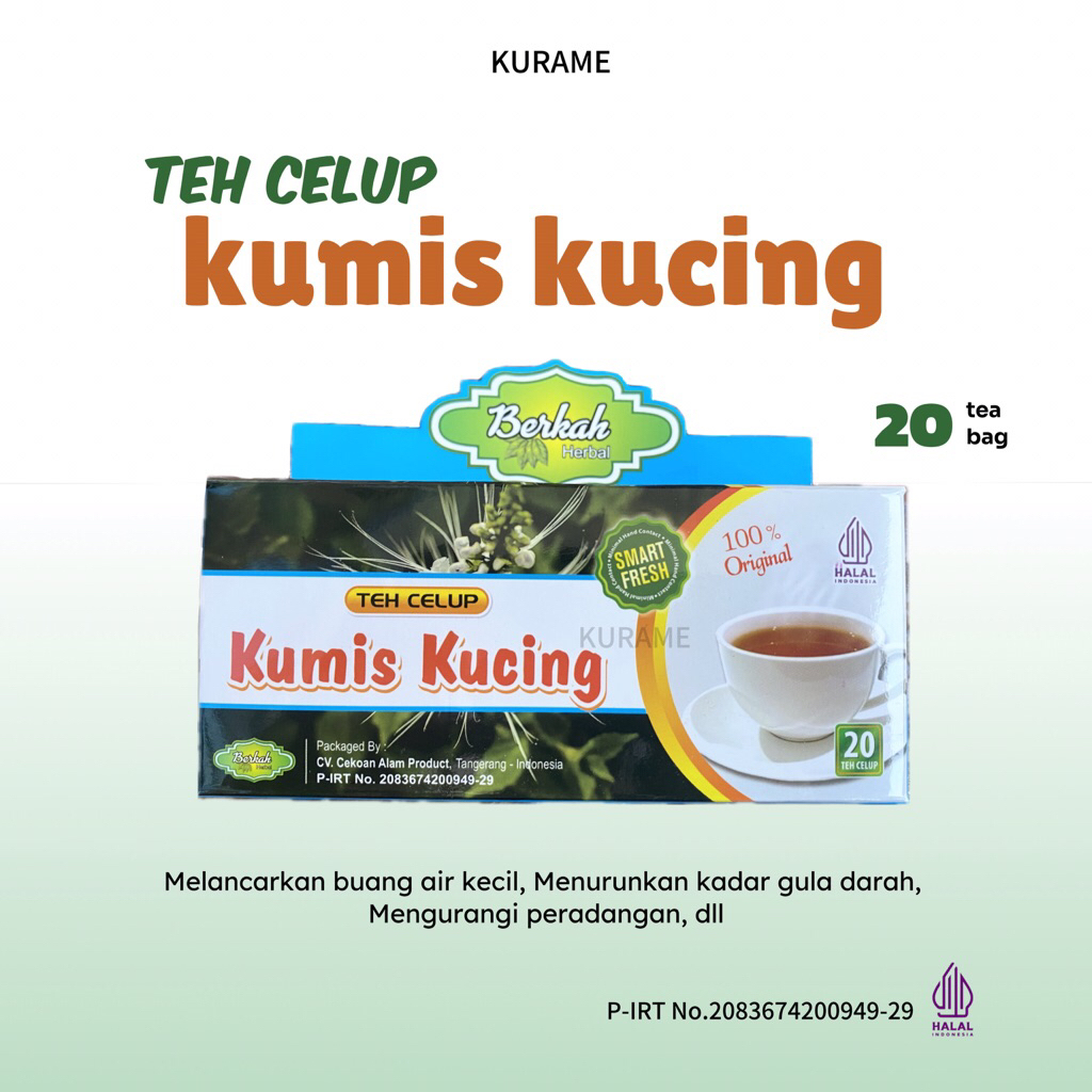 

Teh Celup Kumis Kucing Teh Herbal Alami isi 20bags