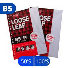 

KERTAS BINDER ISI ULANG BIG BOSS LOOSE LEAF B5 1 PACK (100 SHEETS/LEMBAR)