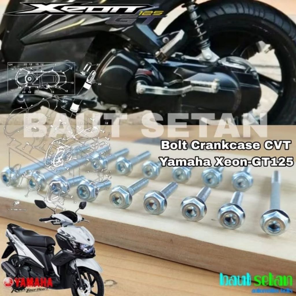 Baut Dua Kunci Blok CVT Yamaha Xeon GT125
